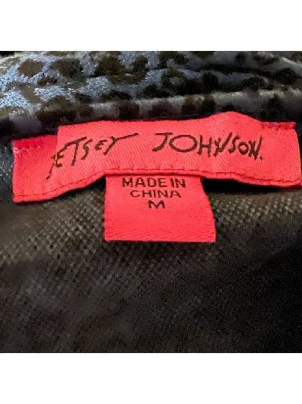 Betsey Johnson Two-Tone Cheetah Print Mini Dress Blue Size M - Picture 4 of 4
